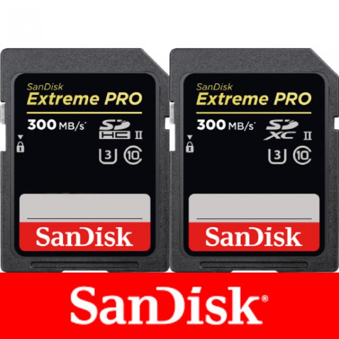 Sandisk карта памяти sdxc extreme pro sdxc uhs ii 300mb s 64gb