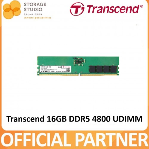 TRANSCEND 16GB DDR5 4800 UDIMM , P/NO: JM4800ALE-16G.