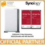 SYNOLOGY 2-Bay Diskstation DS223J Bundle with WD Red Plus 2 x 8TB